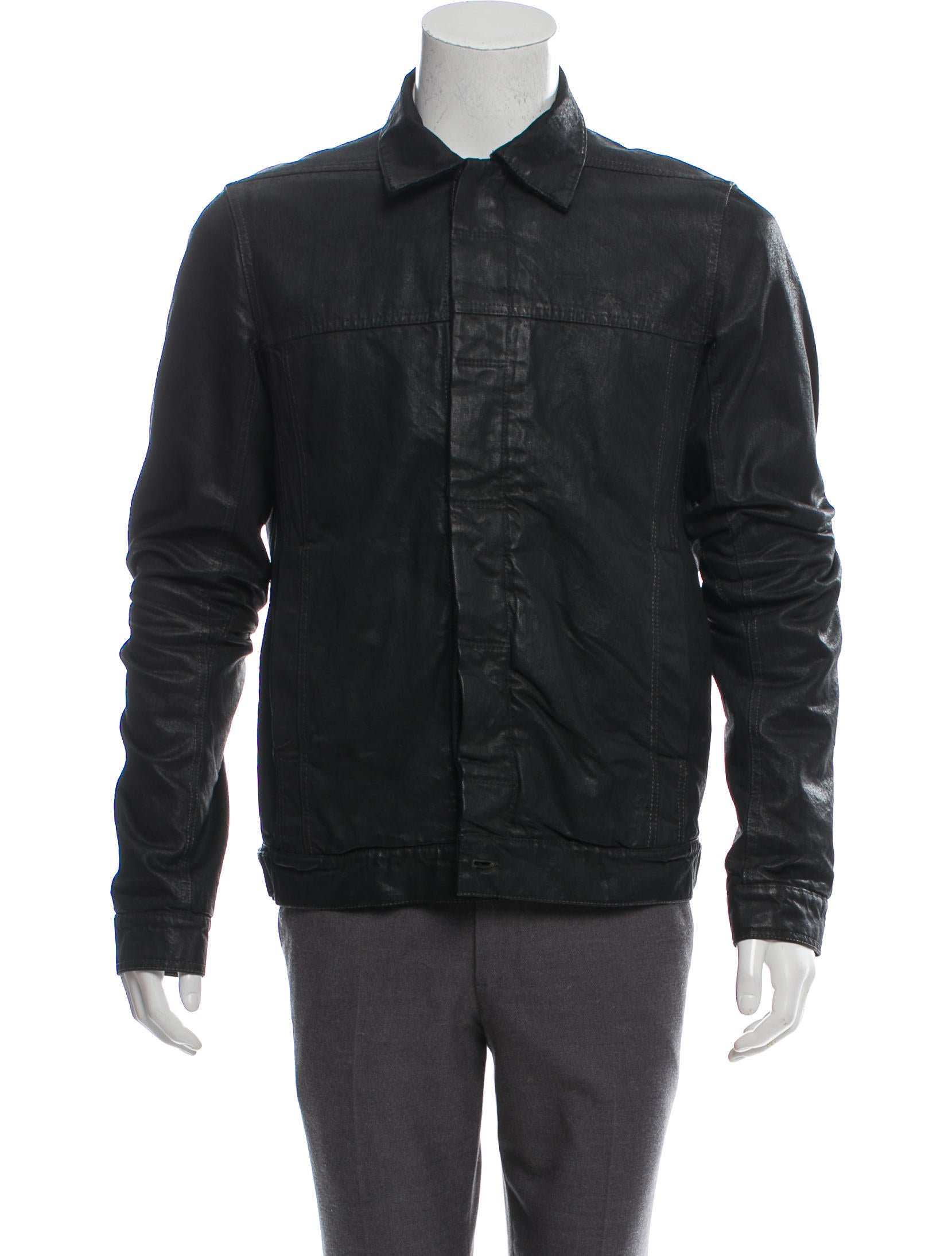 Rick Owens Drkshdw Waxed Denim Jacket